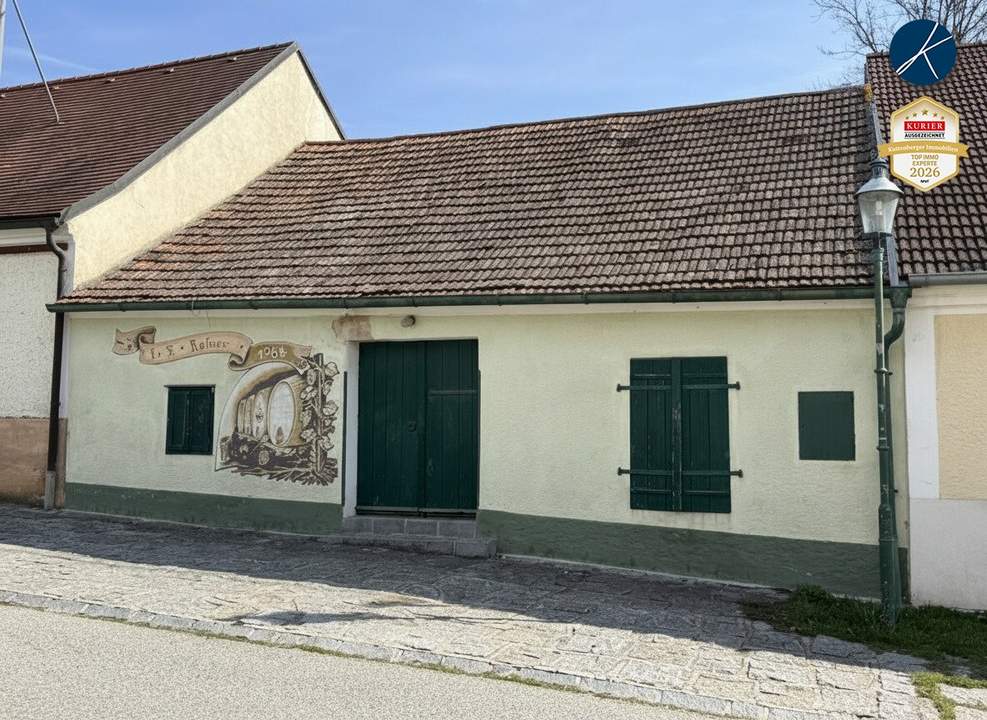 Weinkeller mit Weingarten in Feuersbrunner Kellergasse
