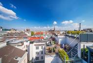 Außergewöhnliche Dachgeschoss-Maisonette mit Terrasse &amp; Dachterrasse | 26 m² Freifläche, 3 Zimmer