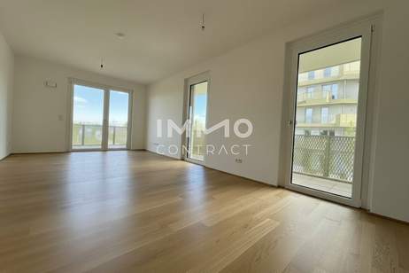Top Erstbezug: 3-Zimmer-Balkonhit mit Blick ins Grüne, Wohnung-kauf, 400.000,€, 1210 Wien 22., Donaustadt