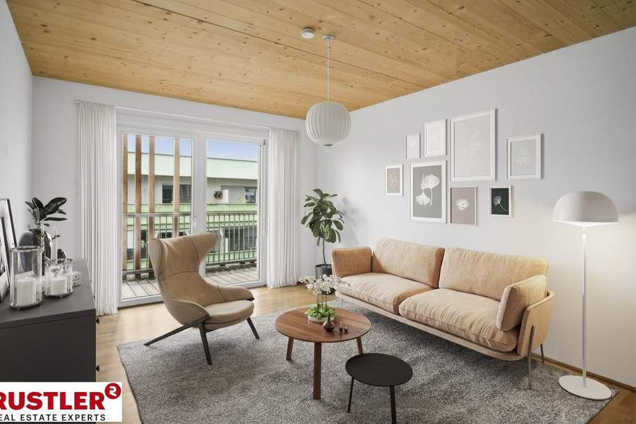 Modernes Wohngefühl mit großem Balkon I 2-Zimmer-Wohnung, Wohnung-miete, 689,73,€, 8053 Graz(Stadt)