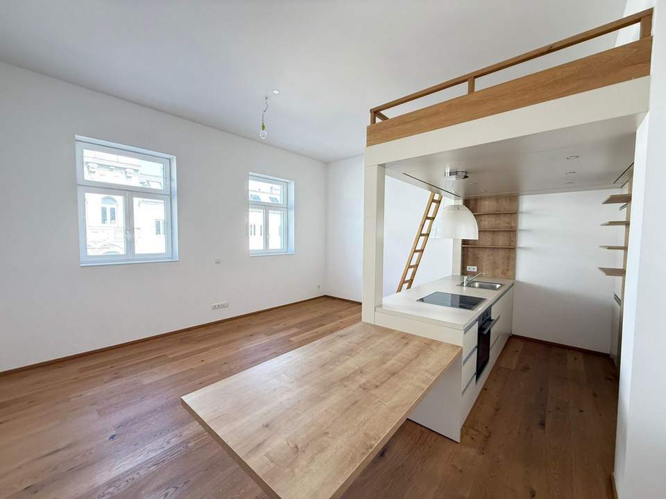 Urbanes Flair nahe Naschmarkt – bis 2031 vermietet - charmante Neubauwohnung im ausgebauten DG!