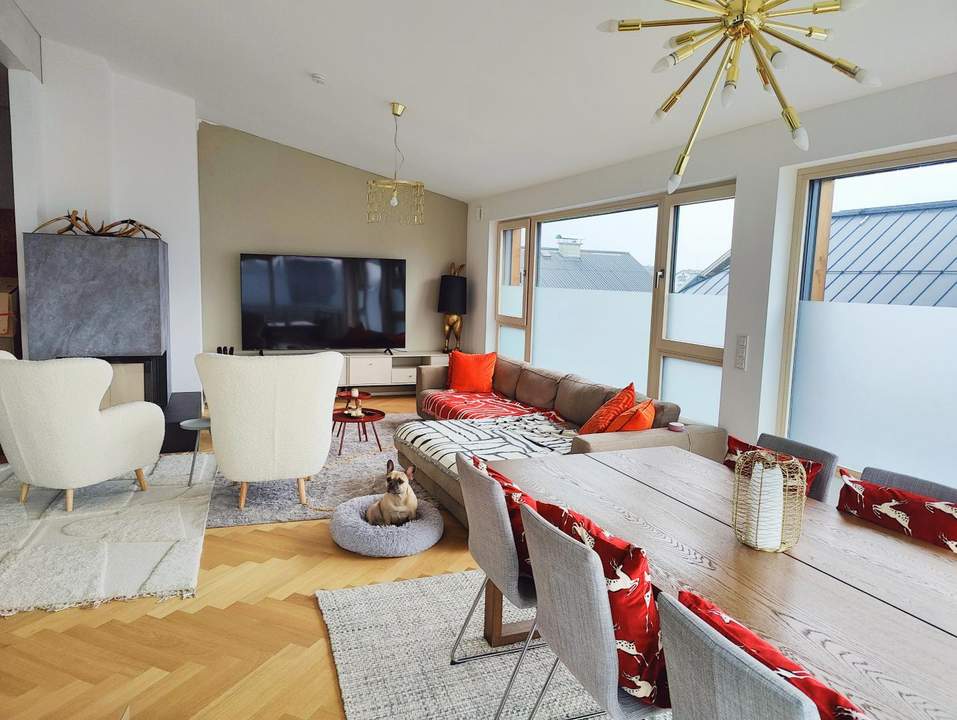 Traumhafte 3 Zimmer Penthouse-Terrassenwohnung mit unverbaubarem Untersbergblick