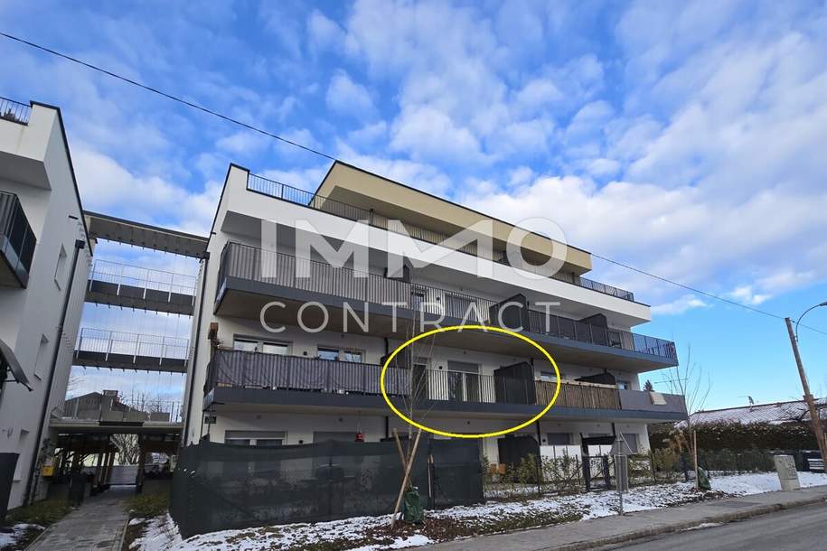 Neuwertige 2 Zimmer mit großem Balkon - Pirchäckerstraße 36 - Top 15, Wohnung-miete, 620,99,€, 8053 Graz(Stadt)