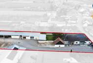 Firmensitz / Betriebsobjekt mit 320m² Büros, 400m² Hallen/Garagen &amp; 750m² Lagerplatz