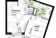 ERSTBEZUG mit Loggia | 2-Zimmer DG-Wohnung ohne Schrägen | Fernwärme | Fassadenbegrünung | TG-Stellplatz optional | Nachhaltiges Wohnbauprojekt