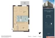 großartige 2-Zimmer Wohnung mit Tageslichtbad