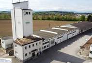 Großzügige Industriehalle in St. Valentin mit Einfahrtstor und überdachter Zufahrt