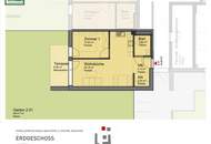 Moderne 2-Zimmer-Wohnung mit großen Garten in ruhiger Lage! - ab 01.11.2026 verfügbar!