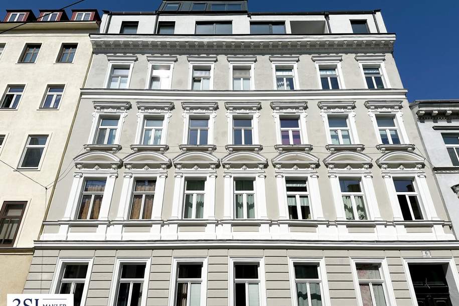 Unbefristet vermietete Altbauwohnung im 5. Bezirk, Wohnung-kauf, 185.000,€, 1050 Wien 5., Margareten