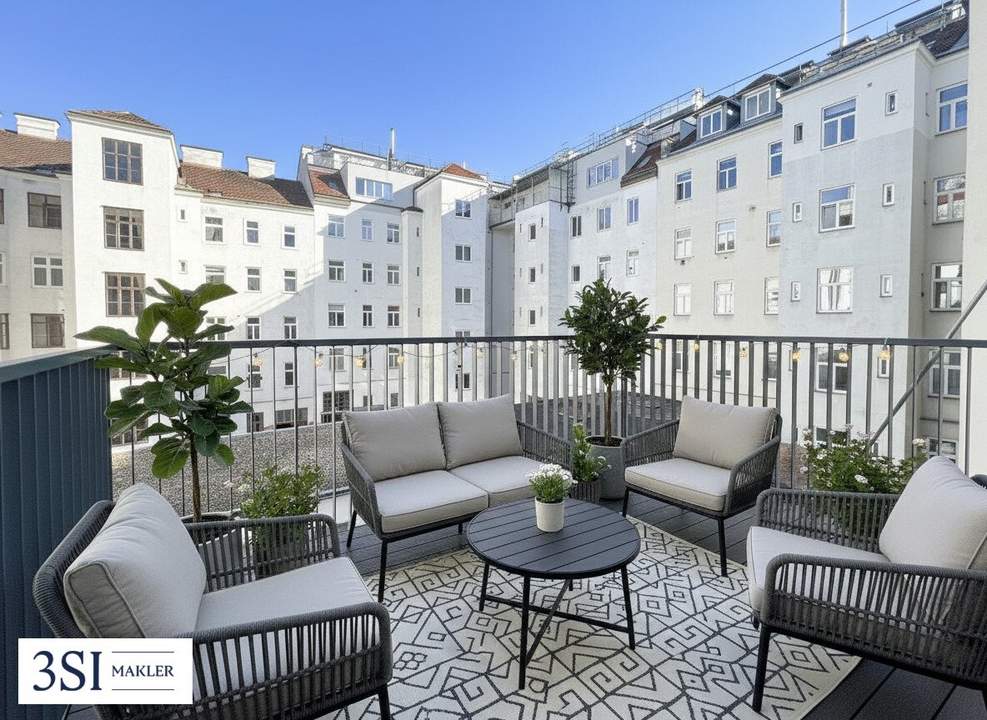 Altbau trifft Design – Traumhafte 3-Zimmer-Wohnung frisch saniert mit hofseitigem Balkon