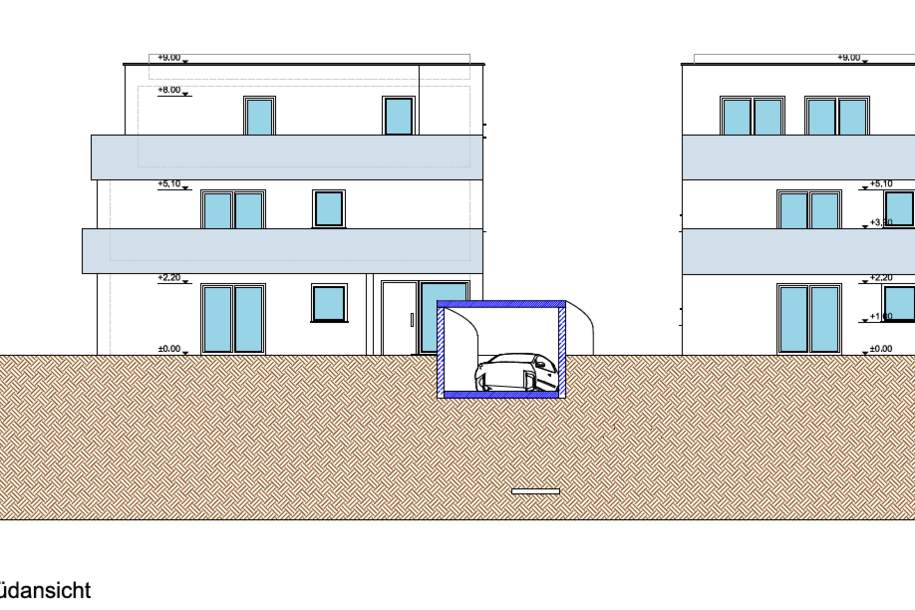 "Share Deal" Genehmigtes Projekt - 2 Häuser mit je 3 Wohnungen + TG, Grund und Boden-kauf, 599.000,€, 4020 Linz(Stadt)