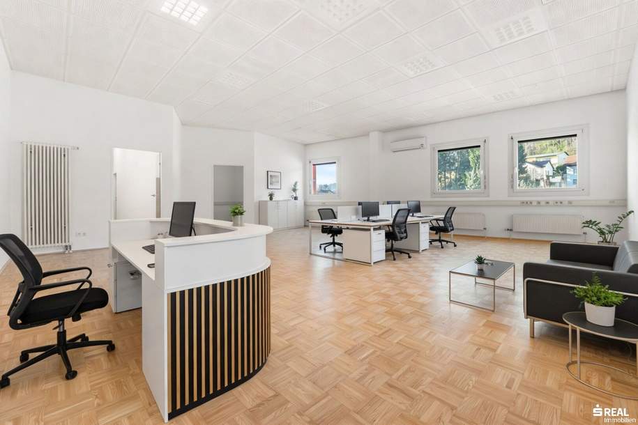 Ihr neuer Standort auf der Feldkirchner Str. in Klagenfurt +++ 222 m² moderne Bürofläche mit Stil und Substanz, Gewerbeobjekt-miete, 3.087,41,€, 9020 Klagenfurt(Stadt)