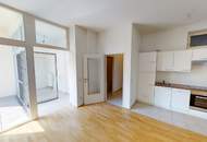 Schöne 2-Zimmer-Wohnung mit viel Platz und südseitiger Loggia mit Gartenblick!