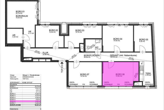 Home Office in der Triester Str. 332, Gewerbeobjekt-miete, 389,35,€, 1230 Wien 23., Liesing