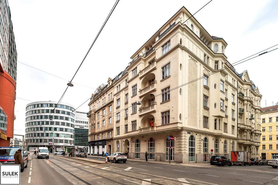 ** Repräsentatives Altbau-Büro mit Klimaanlage und Balkon – ca. 201 m² vis à vis Wien Mitte / The Mall; ab sofort **, Gewerbeobjekt-miete, 3.999,04,€, 1030 Wien 3., Landstraße