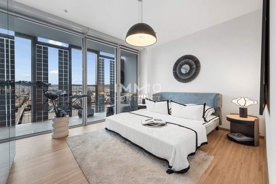 Premium-Apartment in DC2 Tower: Sonnenuntergang genießen - Erstbezug, Wohnung-miete, 1.100,00,€, 1220 Wien 22., Donaustadt