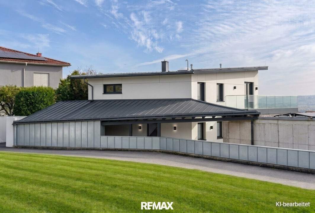 Architektenhaus mit sensationellem Ausblick in Kremser Bestlage