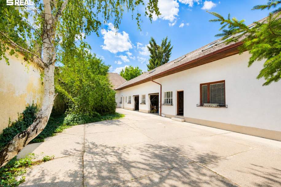 Landhaus mit uneinsehbarem Innenhof, Stadl & großem Grundstück, Haus-kauf, 275.000,€, 2070 Hollabrunn