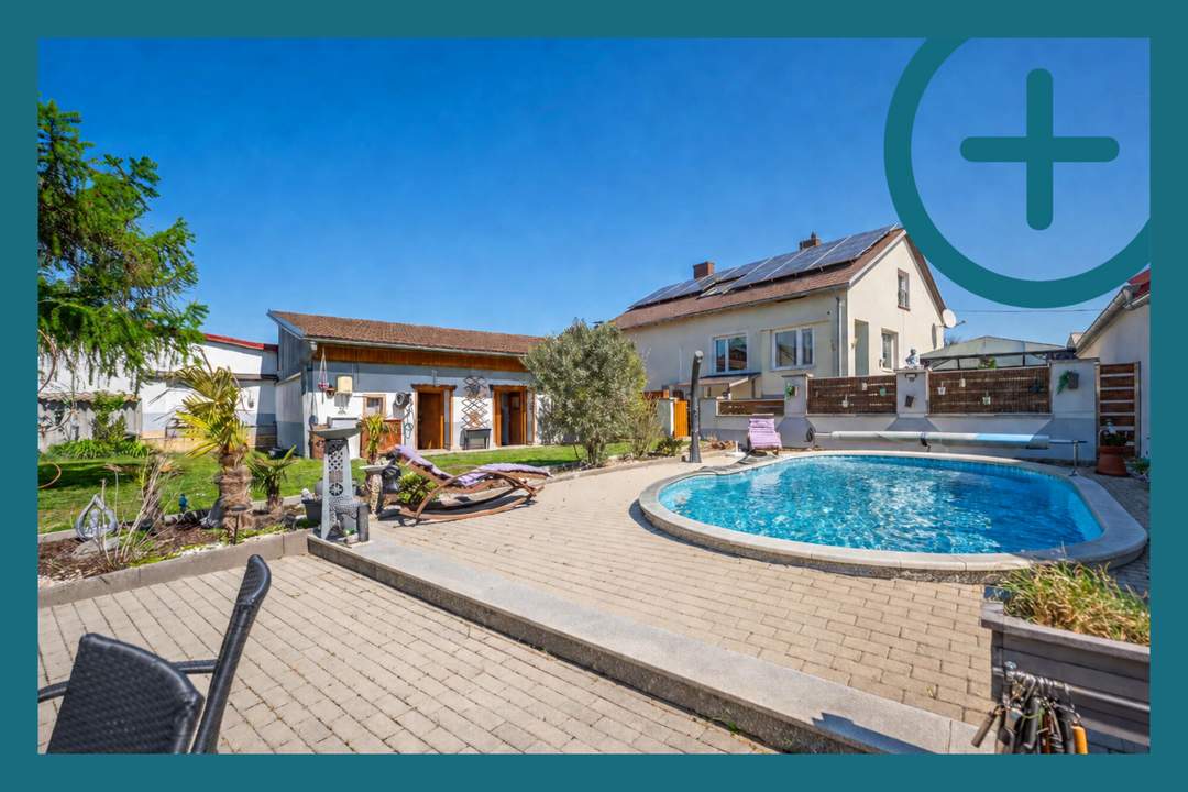 Natur, Ruhe &amp; viel Platz: Einfamilienhaus mit Pool in Raiding