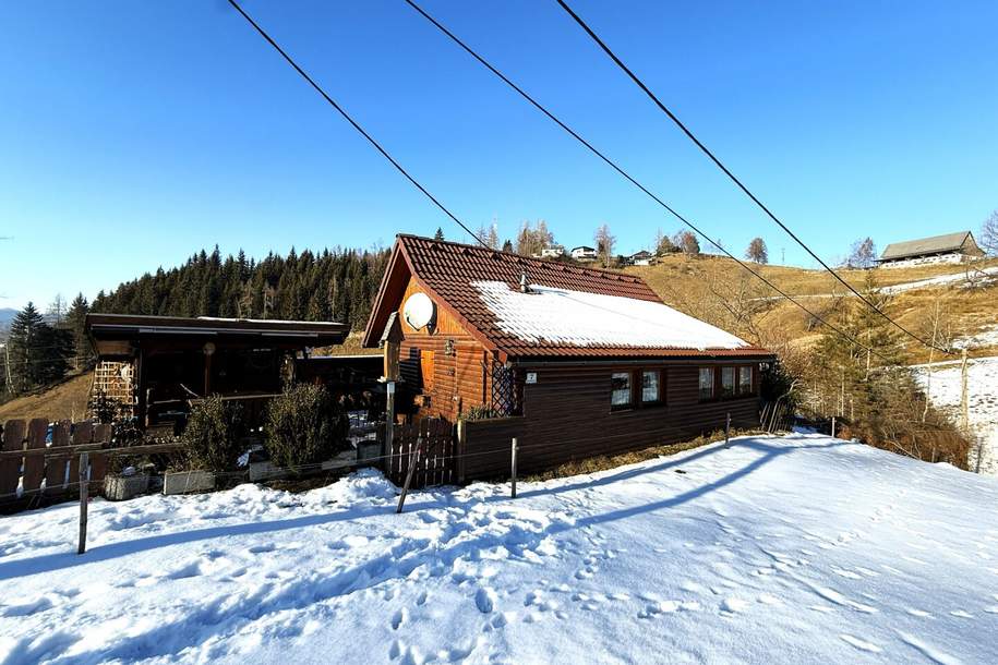 *** Exklusive Berghütte in Alleinlage – traumhafter Ausblick &amp; Kaminromantik ***, Haus-kauf, 90.000,€, 8650 Bruck-Mürzzuschlag
