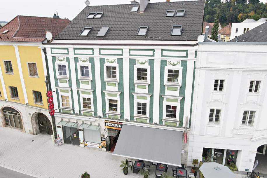 Dachgeschossquartett | Investment mit 4,81 % | 4 vermietete Einheiten am Marktplatz, Wohnung-kauf, 402.000,€, 4650 Wels-Land