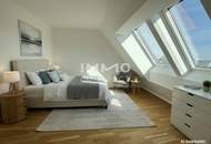 BEIM DONAUUFER: Lichtdurchflutete, klimatisierte Dachgeschoßwohnung mit Dachterrassen über den Dächern von Wien