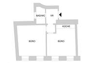 Provisionsfrei! Zwei Zimmer Altbaubüro - Startbüro!