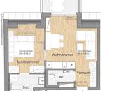 / IN DEN RUHIGEN INNENHOF AUSGERICHTET / DACHGESCHOSSWOHNUNG / TERRASSE / 2 ZIMMER