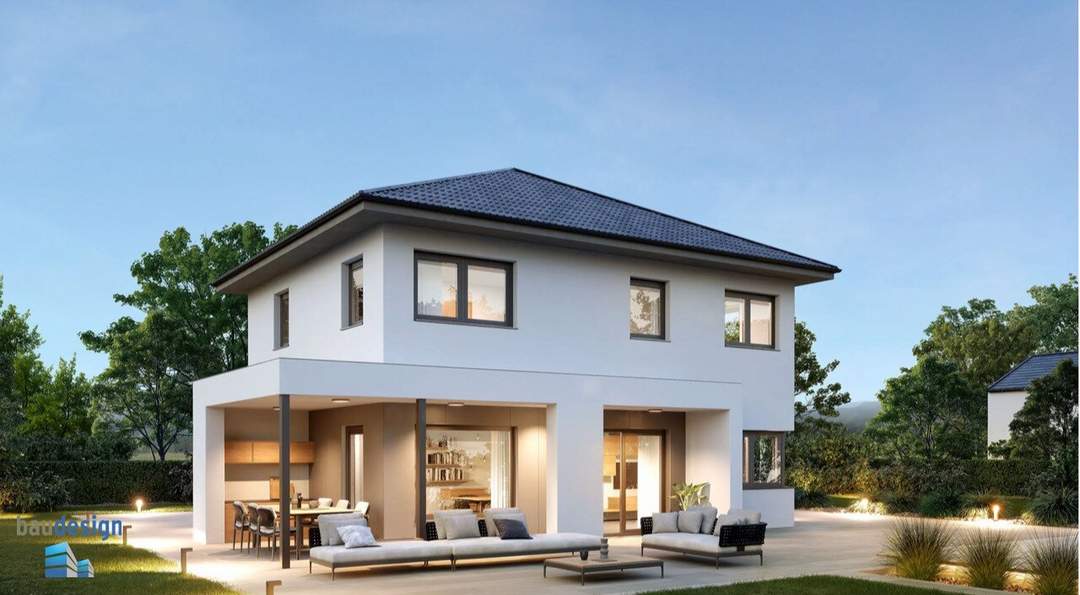 TOP Immobilie ! Neubau Erstbezug ! Modernes Familienhaus in schöner Siedlungslage !