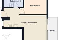 Zwei Zimmer, viele Möglichkeiten – durchdacht und urban mit sonnigem Balkon