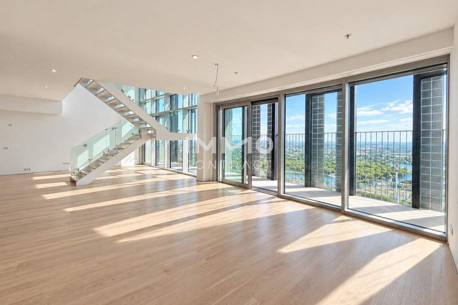 The Skyline Penthouse: DC2 Tower Level 51 - DANUBE HORIZON, Wohnung-miete, 1.100,00,€, 1220 Wien 22., Donaustadt