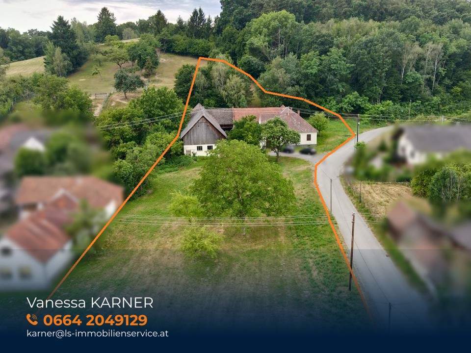 Sanierungsbedürftiger Vierkanthof in ruhiger Ortsrandlage! 6.100 m² Grundstück mit 4.100 m² Bauland & Platz für Tierhaltung
