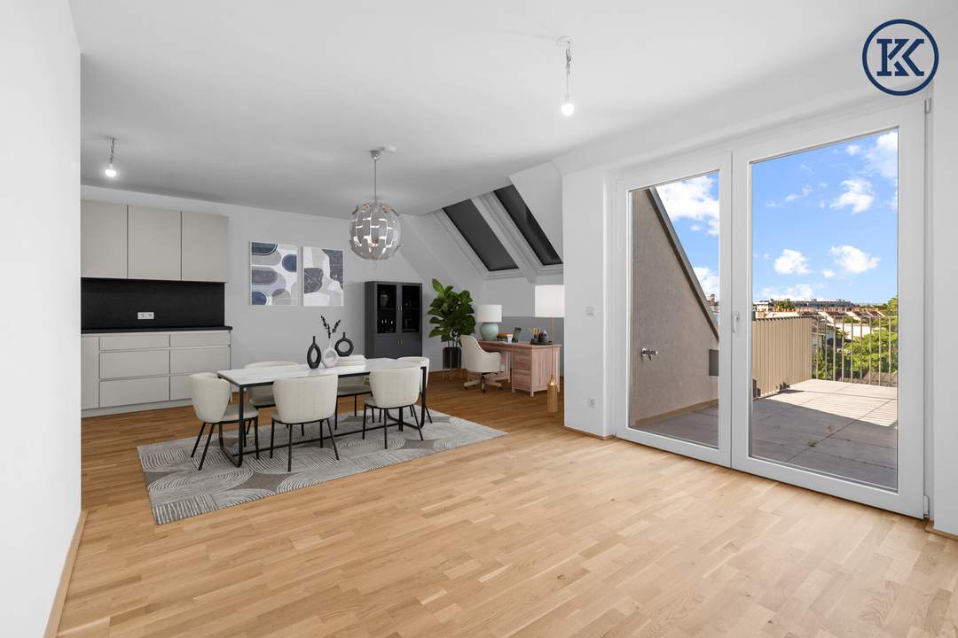 3-Zimmer-Erstbezug in Kagran – Top Lage & 10m² Sonnenterrasse mit modernem Komfort!