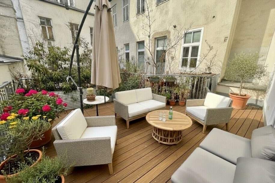 1060! BARNABITENGASSE! 2 Zimmer mit großer TERRASSE in TOP LAGE bei der Mariahilferstraße zum Kauf!, Wohnung-kauf, 519.500,€, 1060 Wien 6., Mariahilf