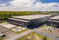 Neubau-Logistikhalle im Norden Wiens an der A22