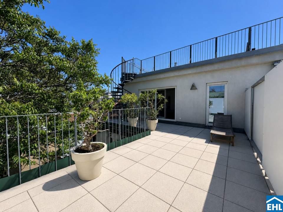 Traumhafte 4-Zimmer-Wohnung mit Dachterrasse beim Augarten