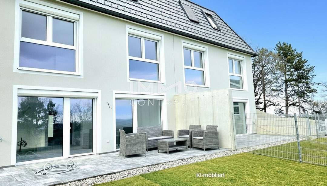 Miete mit Kaufoption: Moderne, helle Doppelhaushälfte mit fantastischem Weitblick in ruhiger Lage