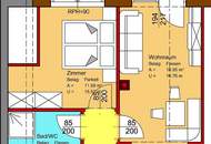 Nette Single-Wohnung mit Balkon