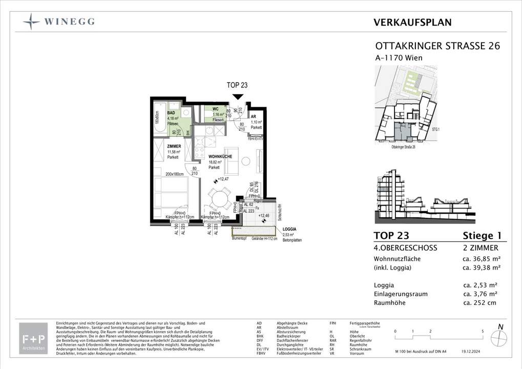 Moderne 2-Zimmer-Wohnung mit Loggia - Nachhaltiges Wohnen beim Yppenplatz