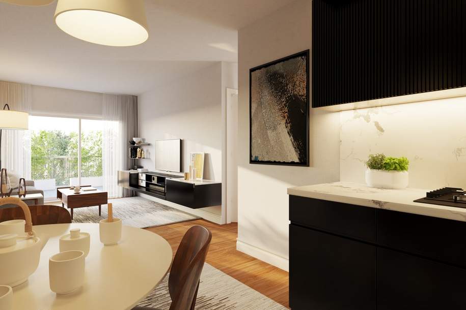 Sonnige 3-Zimmer-DG-Wohnung mit Terrasse, Wohnung-kauf, 599.900,€, 1230 Wien 23., Liesing