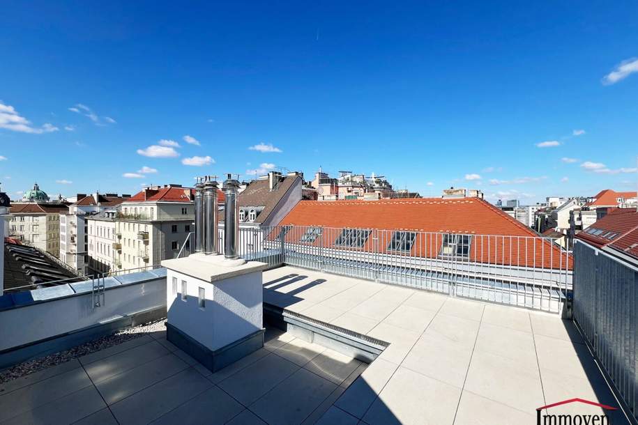 Erstbezug in Toplage - 3-Zimmerdachgeschosswohnung mit großer Dachterrasse im Botschaftsviertel! (Mietbeginn nach Vereinbarung), Wohnung-miete, 2.612,44,€, 1030 Wien 3., Landstraße