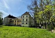 Prunkvolles Schloß mit Park und Schloßteich
