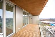 Hoch hinaus! Wohnen mit Fernblick über Wien | 3 Zimmer Erstbezug mit Balkon | Pool, Fitness &amp; Spa