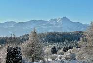 Velden - Köstenberg: Besonderes Panorama-Baugrundstück in sonniger Lage über der Nebelgrenze