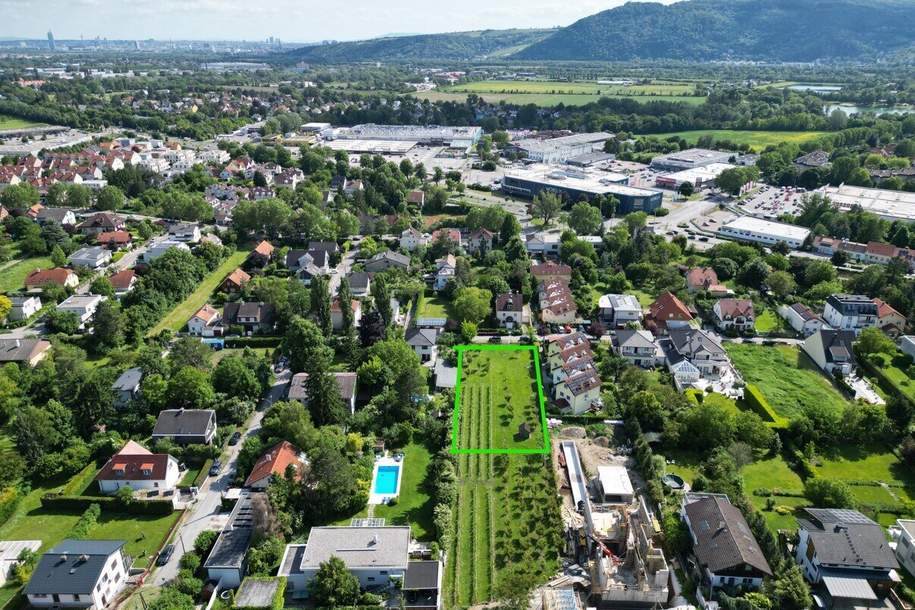 Villenbaugrund (1.335m²) in ruhiger Langenzersdorfer Siedlungslage, Grund und Boden-kauf, 1.395.000,€, 2103 Korneuburg