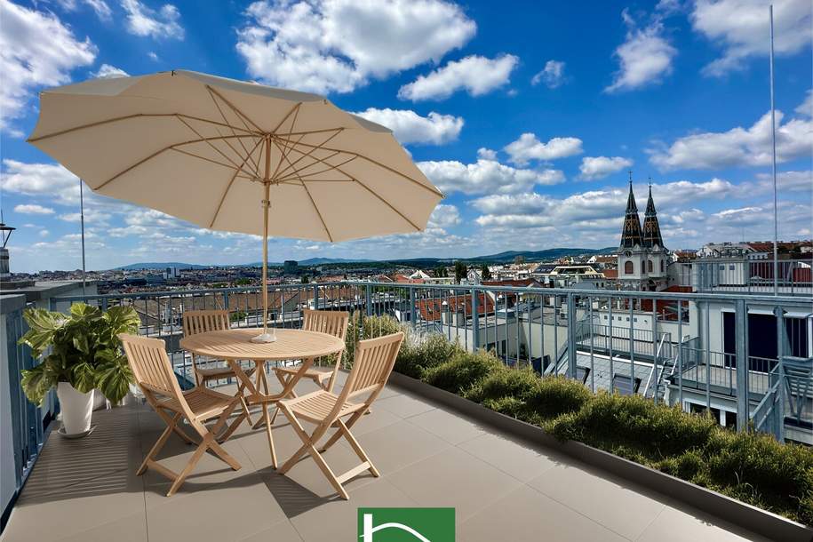 Hochwertige Maisonette-Wohnung in zentraler Lage - Einbauküche und Dachterrassen inklusive! - JETZT ZUSCHLAGEN, Wohnung-miete, 2.095,62,€, 1150 Wien 15., Rudolfsheim-Fünfhaus