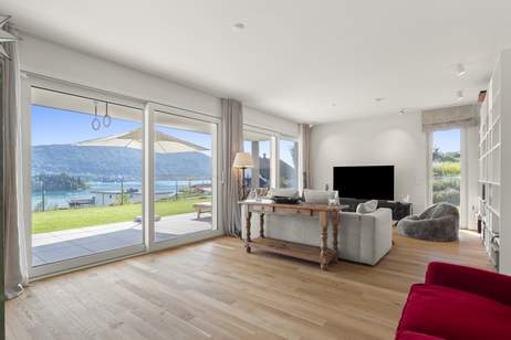 Neuwertige Gartenwohnung mit faszinierendem Seeblick, Wohnung-kauf, 1.295.000,€, 9210 Klagenfurt Land