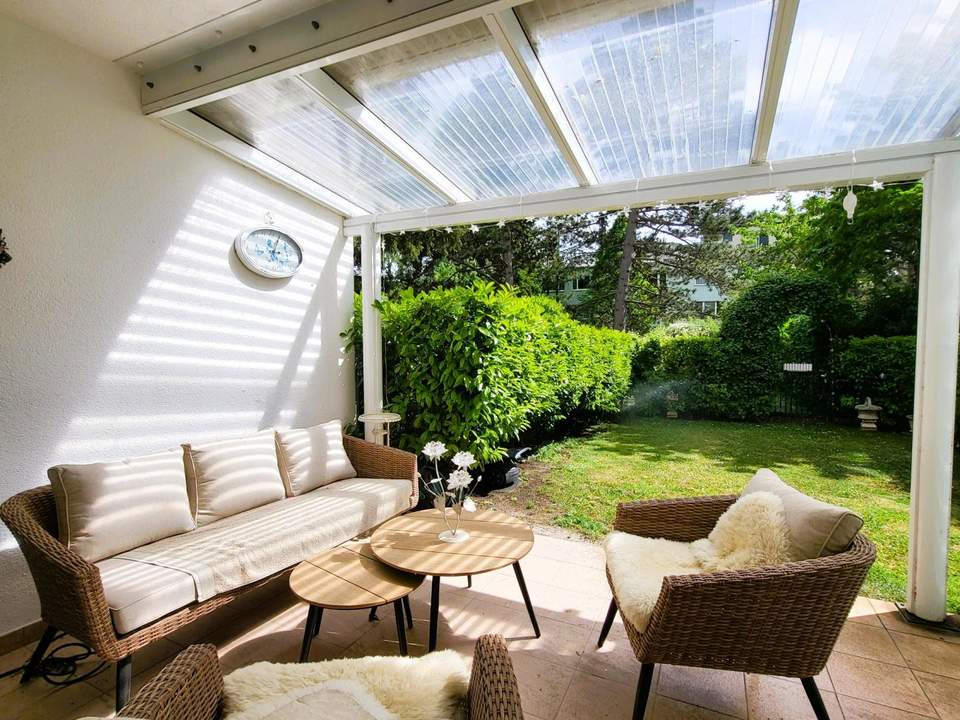 SÜDSEITIGE, ca. 80m² GARTENWOHNNG MIT DEM TOUCH EINES REIHENHAUSES