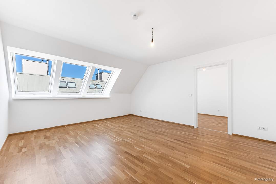 Erstbezug im Dachgeschoss – Modern gestaltete 2-Zimmer-Wohnung