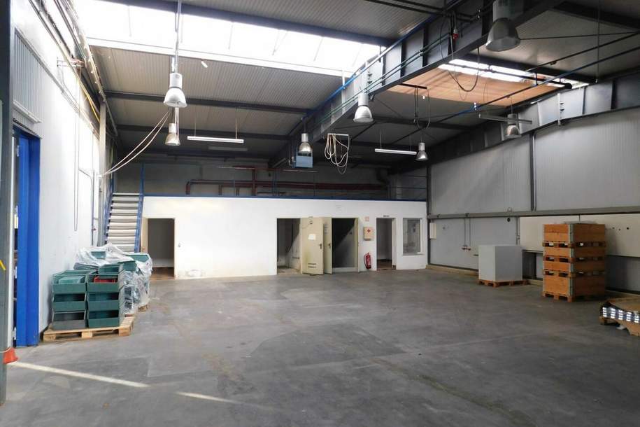 Lagerhalle vermitetet an A2 mit 7 % Rendite, Gewerbeobjekt-kauf, 1.900.000,€, 2353 Mödling